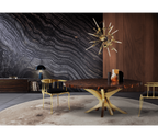Patch Marquetry Round Dining Table
