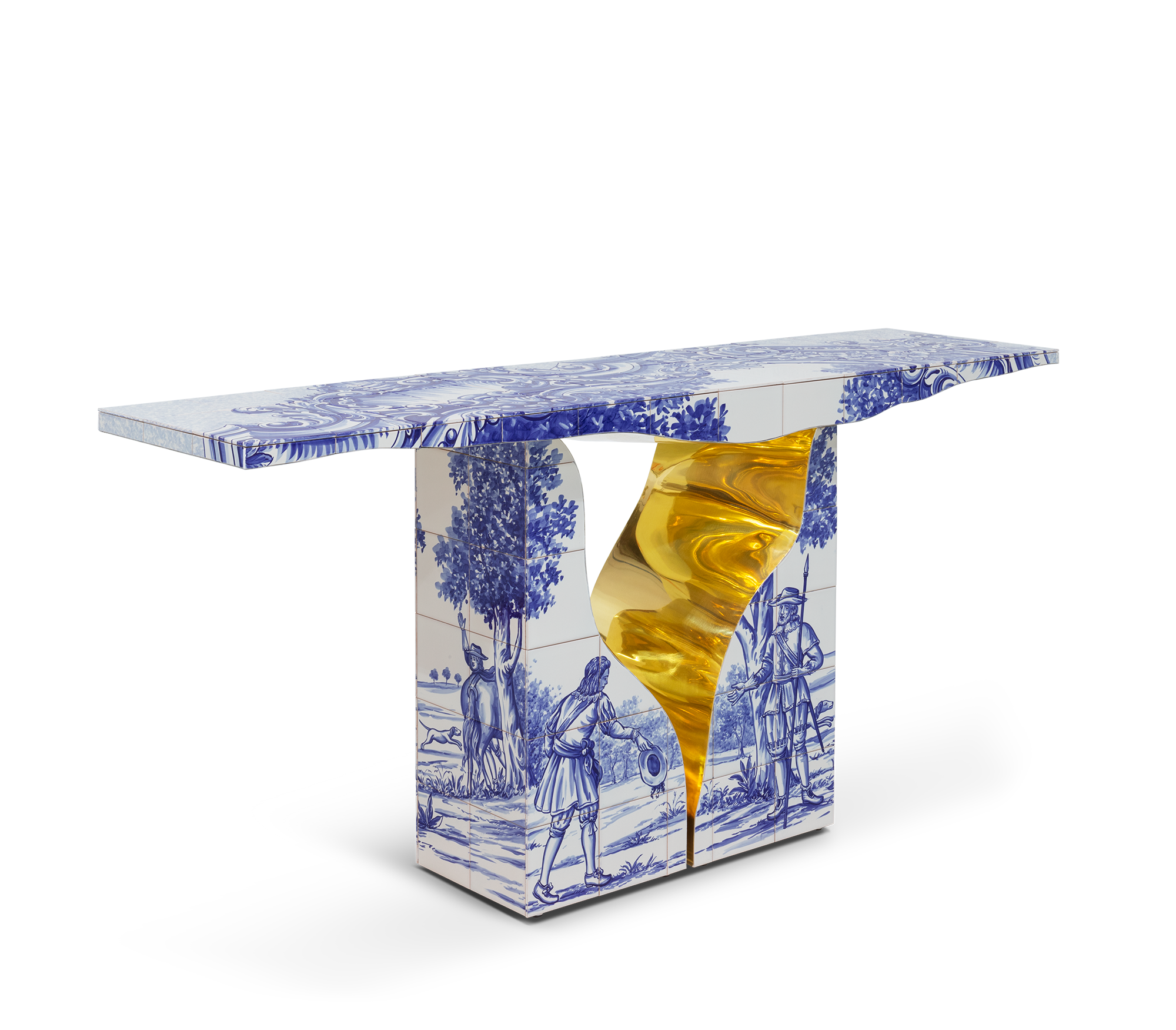 Lapiaz Consoles Azulejo Karst Sculpture Entryways Cabinet Table