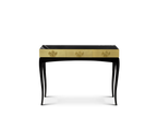 Trinity Consoles Luxury Carved Entryways Cabinet Table