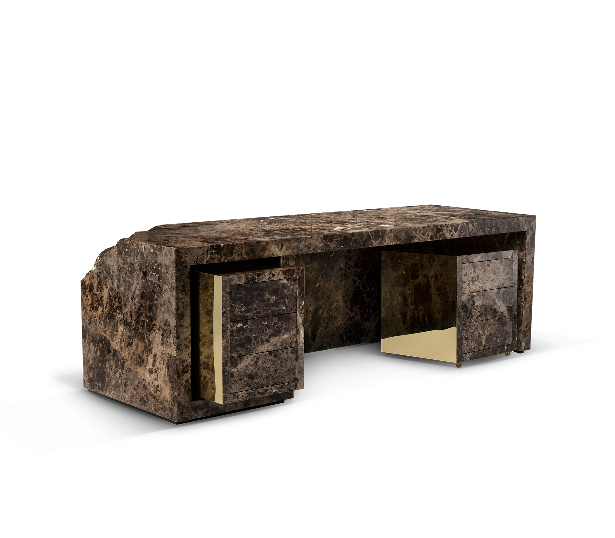 Lapiaz Karst Stone Marble Luxury Executive Desk