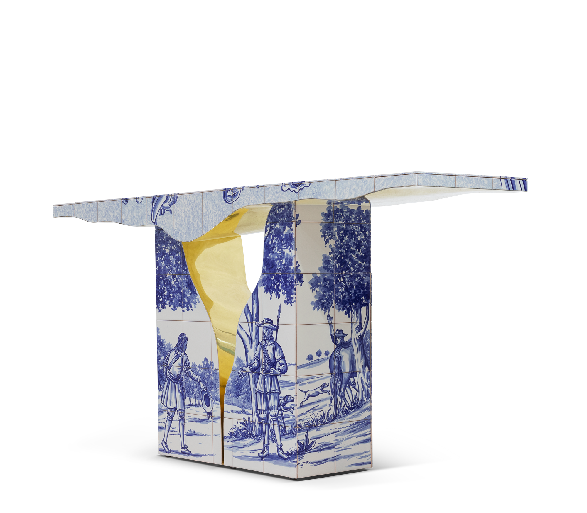 Lapiaz Consoles Azulejo Karst Sculpture Entryways Cabinet Table