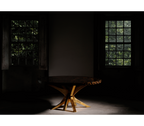 Patch Marquetry Round Dining Table