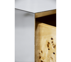 Lapiaz Cracked Stone Mirrored Luxury Nightstand