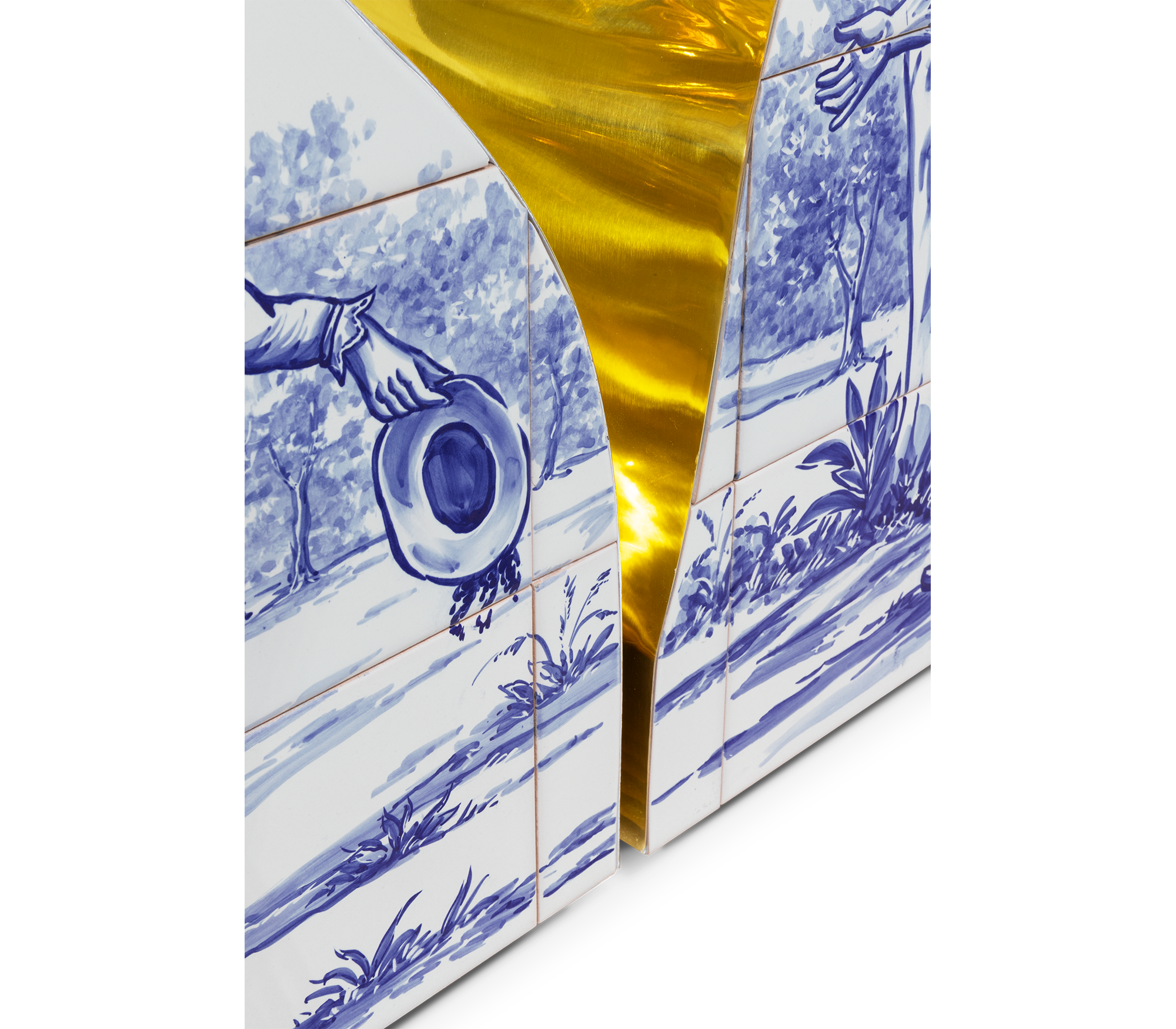Lapiaz Consoles Azulejo Karst Sculpture Entryways Cabinet Table