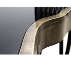 Sinuous Consoles Patina Brass Wave Entryways Cabinet Table