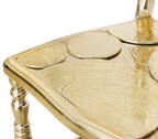 Emporium Gold Surrealist Cast Aluminium Sculpture Dining Chair