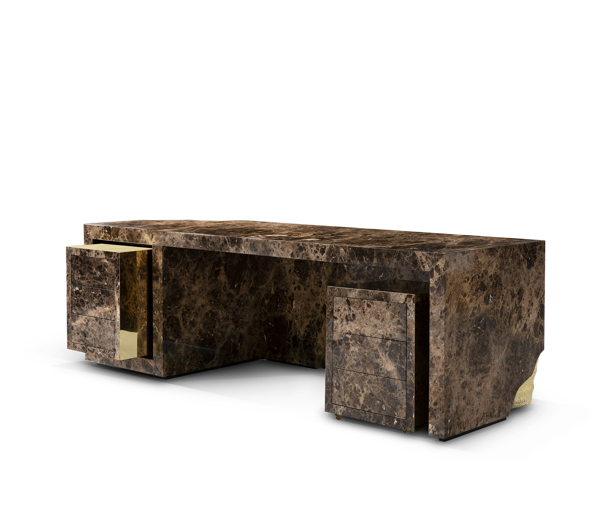 Lapiaz Karst Stone Marble Luxury Executive Desk