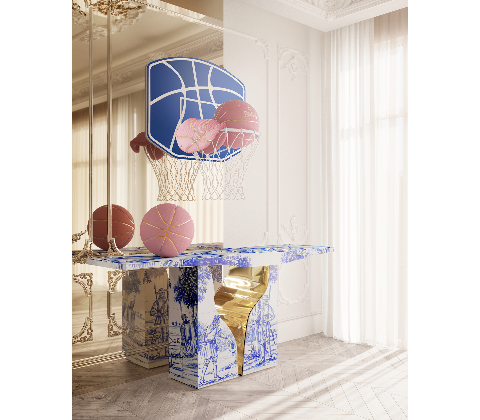 Lapiaz Consoles Azulejo Karst Sculpture Entryways Cabinet Table
