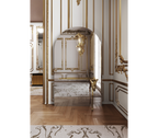 Lumiere Consoles Victorian Cast Brass Mirror Entryways Cabinet Table