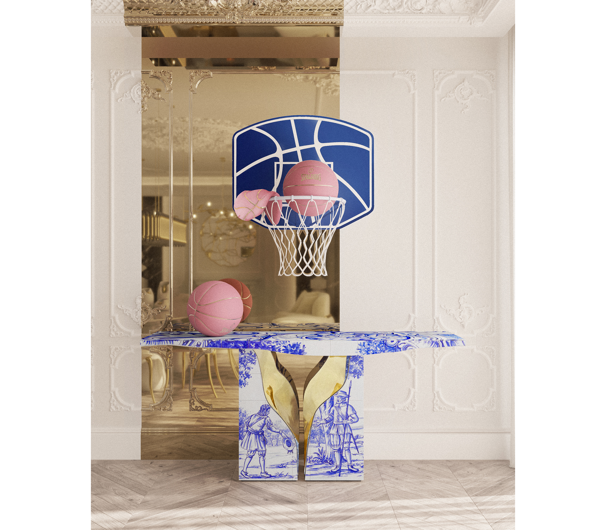 Lapiaz Consoles Azulejo Karst Sculpture Entryways Cabinet Table