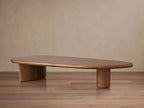 Akiro Couchtisch mit massiver Eiche Sofa Wohnzimmertisch im Mid-Century Stil