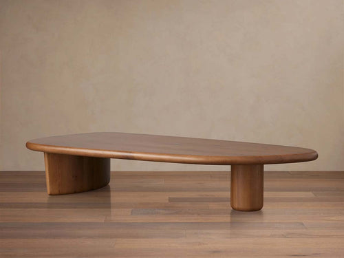 Akiro Coffee Table with Solid Oak Wood Sofa Center Tea Table Mid-Century Style