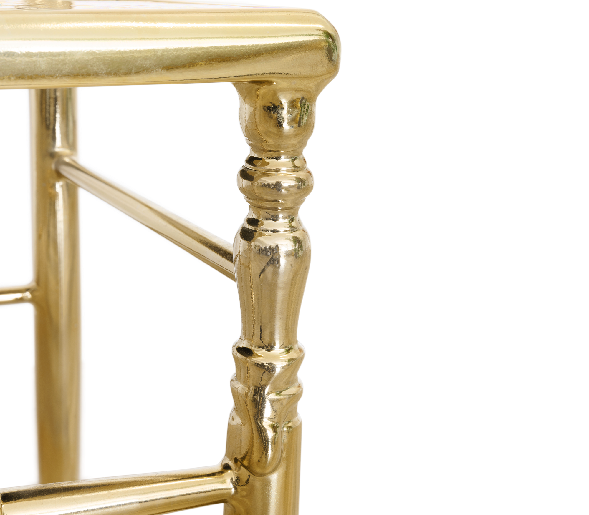 Emporium Gold Surrealist Cast Aluminium Sculpture Dining Chair