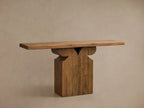 Dumai Reclaimed Teak Wood Console Entrance Table Country Style Hallway Table