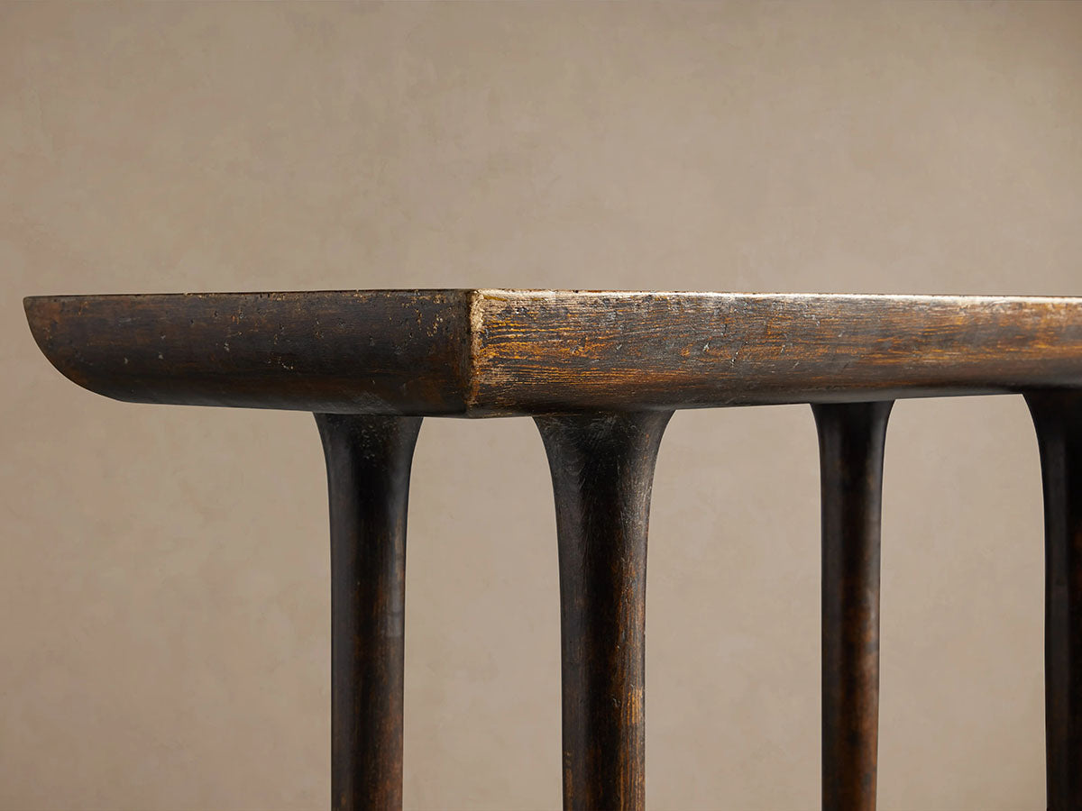 Console d'entrée Yasu en bois de pin, style rustique fermier pour couloir et entrée