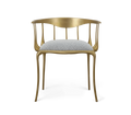 Nº 11 Satin Matte Gold Surrealist Dining Chair