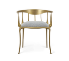 Nº 11 Satin Matte Gold Surrealist Dining Chair