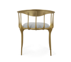 Nº 11 Satin Matte Gold Surrealist Dining Chair