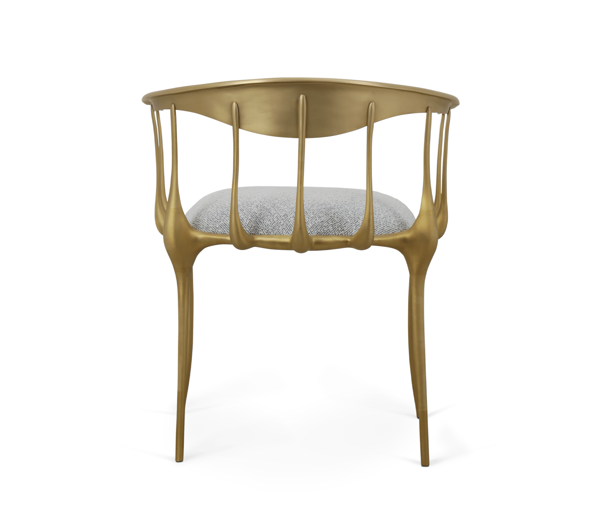 Nº 11 Satin Matte Gold Surrealist Dining Chair