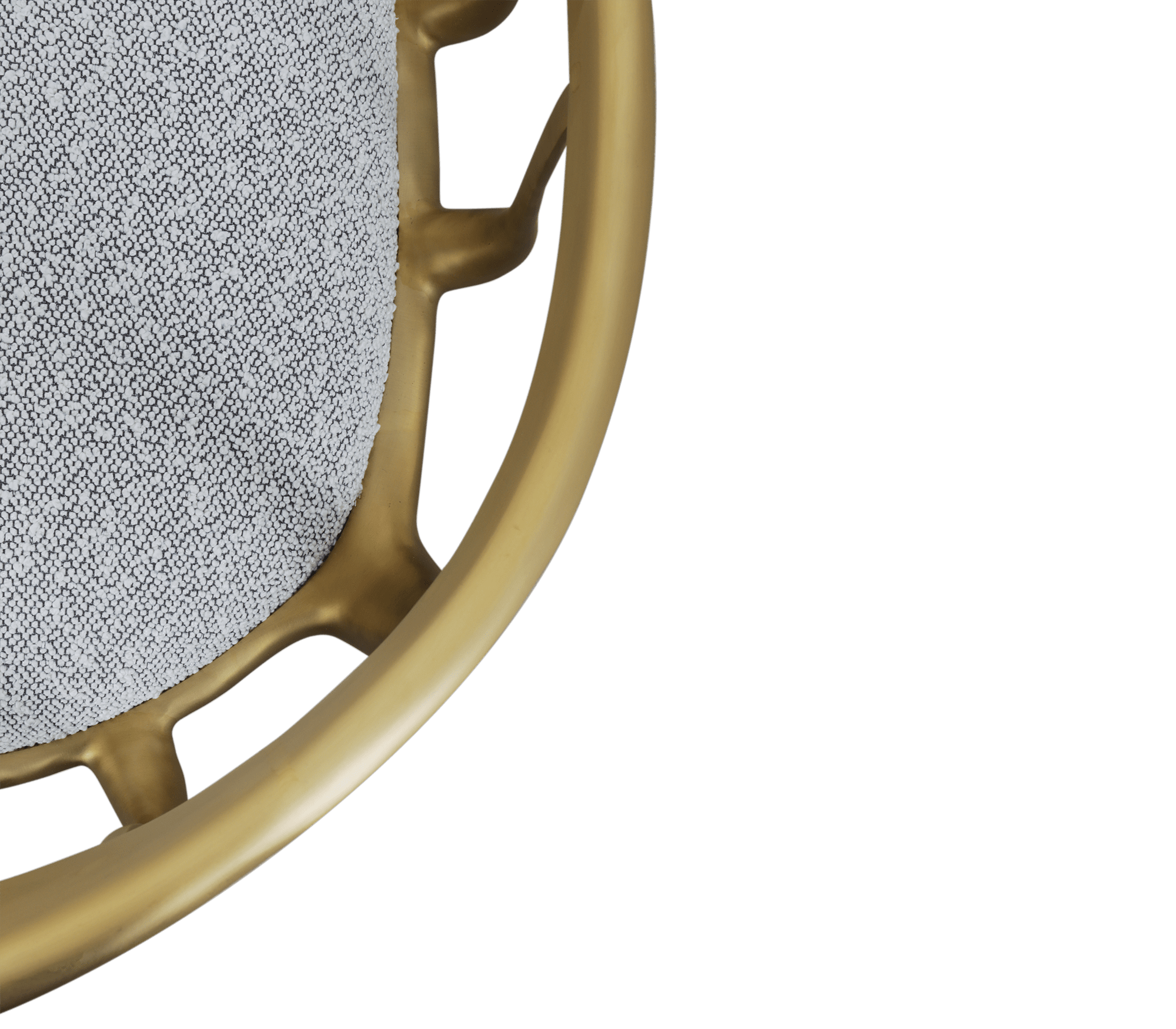 Nº 11 Satin Matte Gold Surrealist Dining Chair