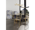 Emporium Gold Surrealist Cast Aluminium Sculpture Dining Chair