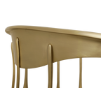 Nº 11 Satin Matte Gold Surrealist Dining Chair