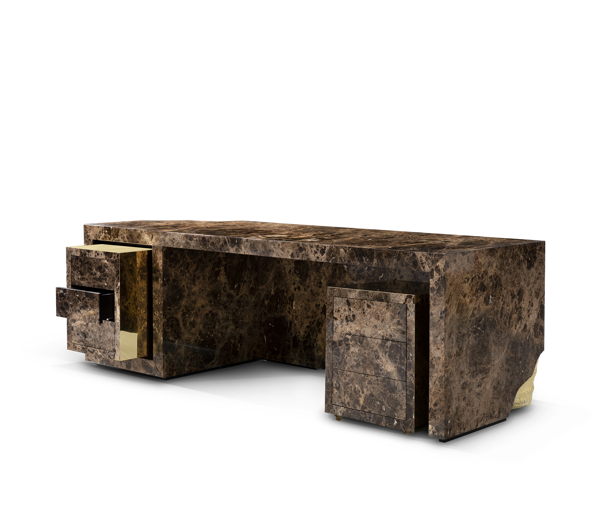 Lapiaz Karst Stone Marble Luxury Executive Desk