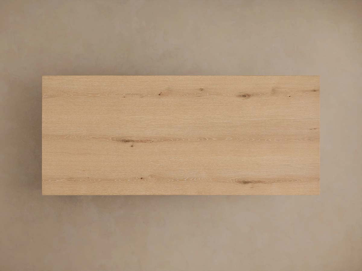 Sullivan Rectangular Storage Coffee Table Wood Oak Center Tea Table in Soft-Close Drawers