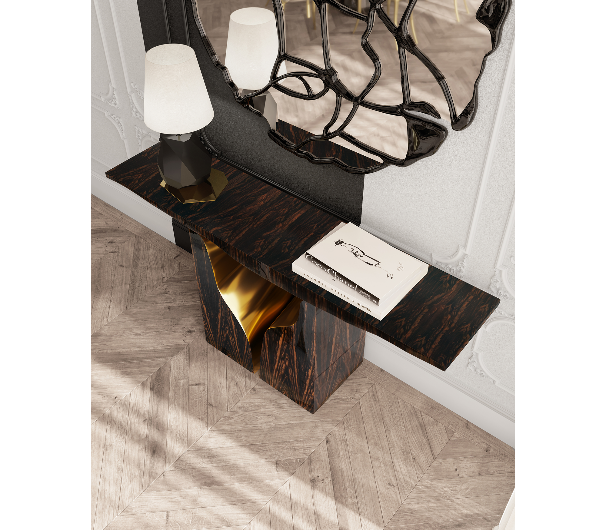 Lapiaz Consoles Azulejo Karst Sculpture Entryways Cabinet Table