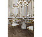Nº 11 Satin Matte Gold Surrealist Dining Chair