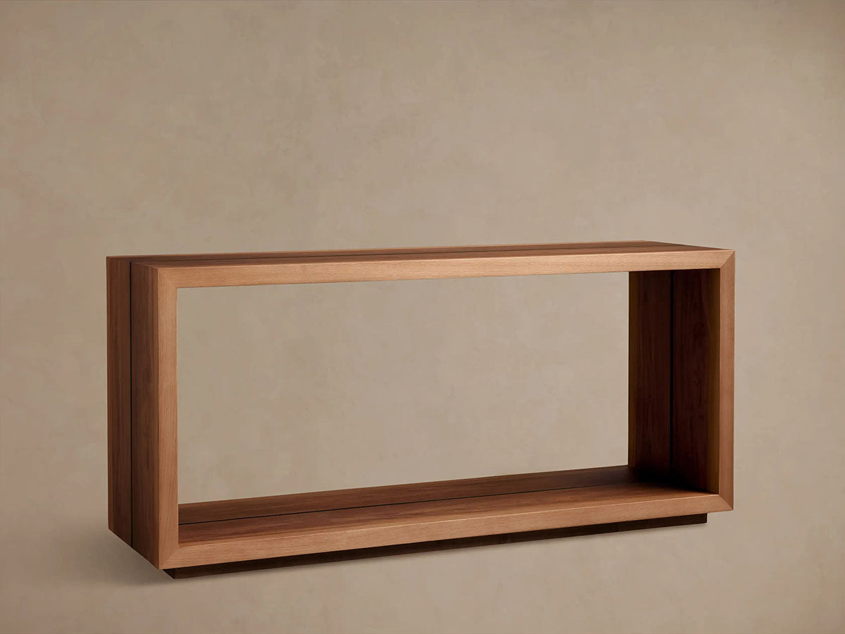 Mihaela Solid Wood Entrance Console Table Hand-Finished Hallway Entryway Table Minimalist Style