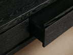 Sullivan Rectangular Storage Coffee Table Wood Oak Center Tea Table in Soft-Close Drawers