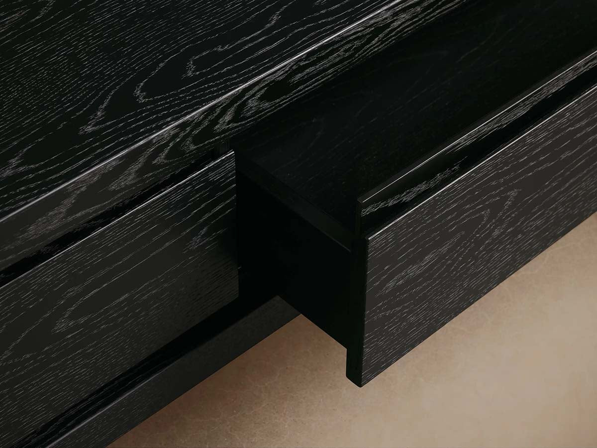 Sullivan Rectangular Storage Coffee Table Wood Oak Center Tea Table in Soft-Close Drawers