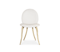 Soleil Curved Brass Modern Luxury Dining Chair