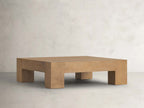 Paxton Oak Coffee Table with Solid Oak Wood Modern Style Living Room Center Tea Table Cocktail Table