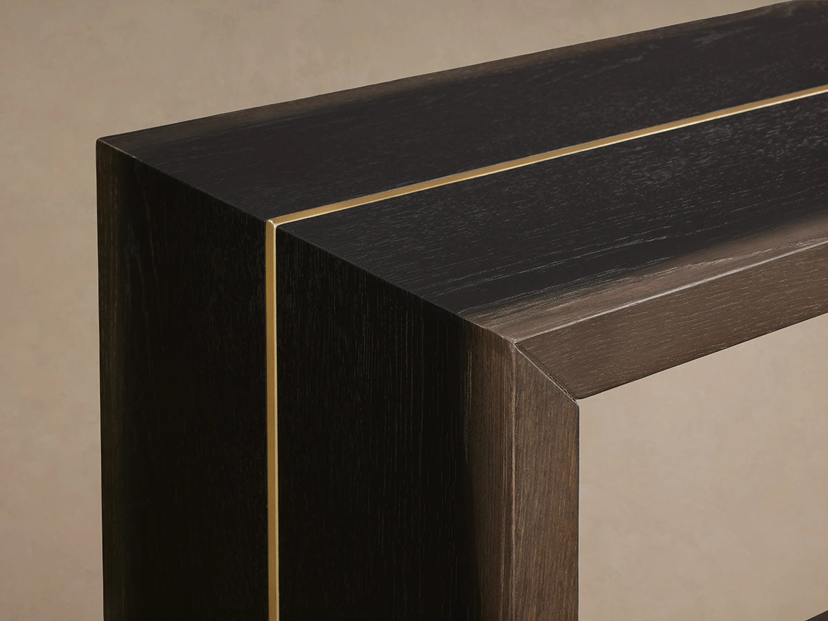 Mihaela Solid Wood Entrance Console Table Hand-Finished Hallway Entryway Table Minimalist Style