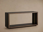 Mihaela Solid Wood Entrance Console Table Hand-Finished Hallway Entryway Table Minimalist Style