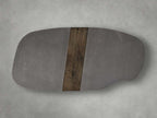 Nicco Coffee Table with Stone Top & Wood Base Living Room Center Tea Table Cocktail Table