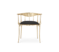 Nº11  Surrealist Polished Gold Cast Brass Dining Chair