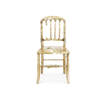 Emporium Gold Surrealist Cast Aluminium Sculpture Dining Chair
