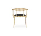 Nº11  Surrealist Polished Gold Cast Brass Dining Chair