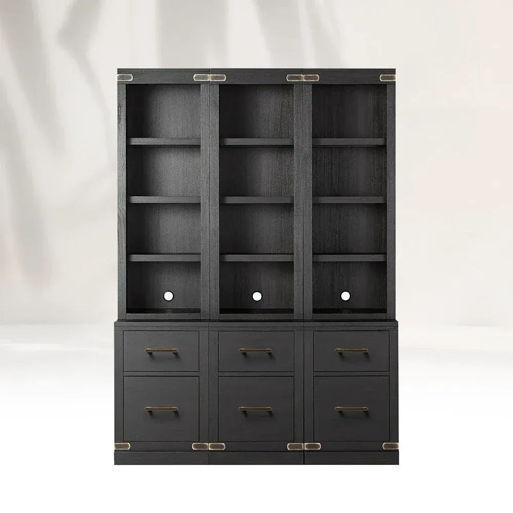 Tremont Modern Offices File Cabinets Bookcases Wood Tall Display Storage Cabinets
