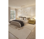 Symphony Tubular Gold Plated Modern Luxury Nightstand