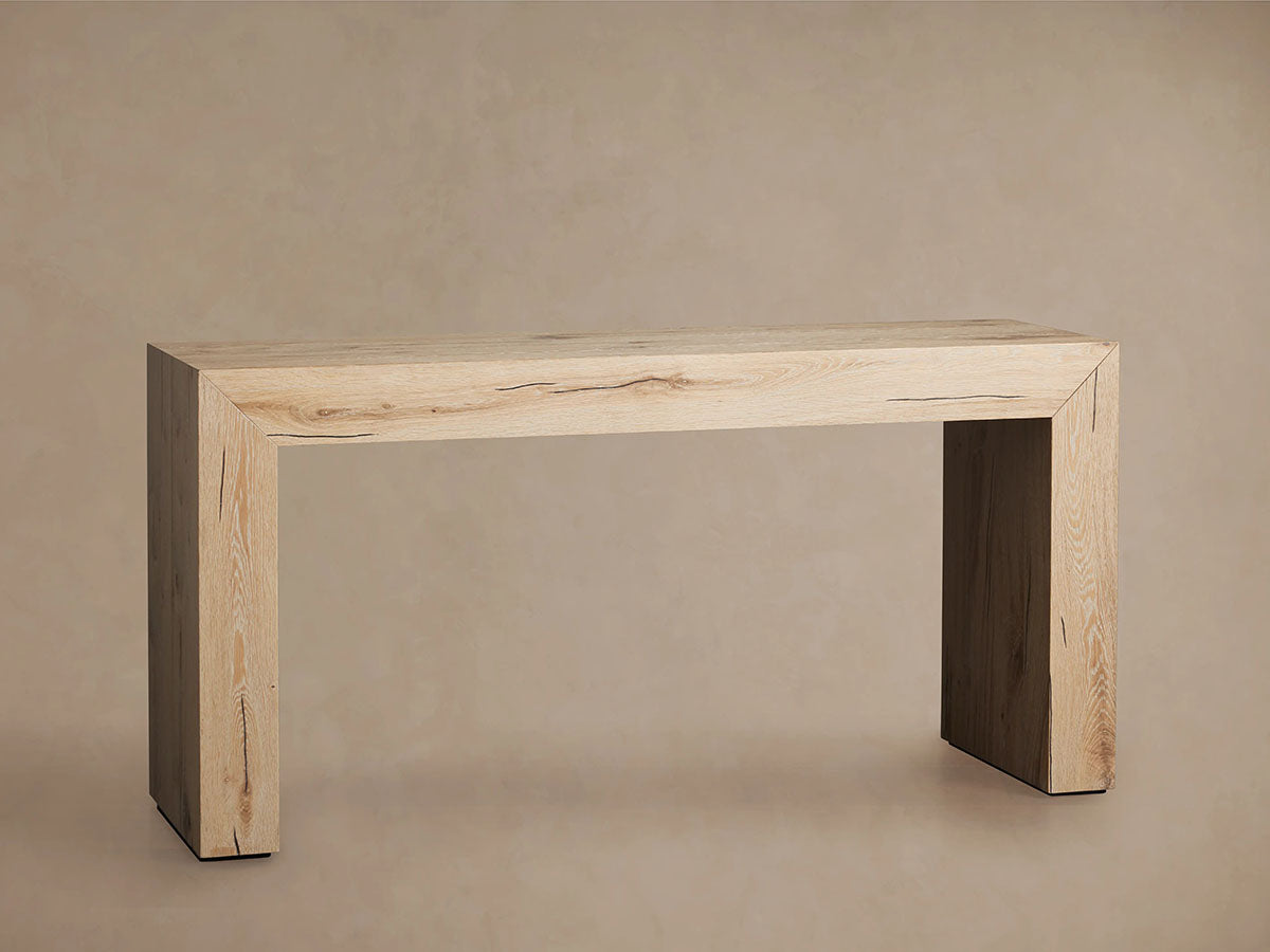 Sullivan Oak Wood Rural Entrance Console Table Rural Style Hallway Entryway Table