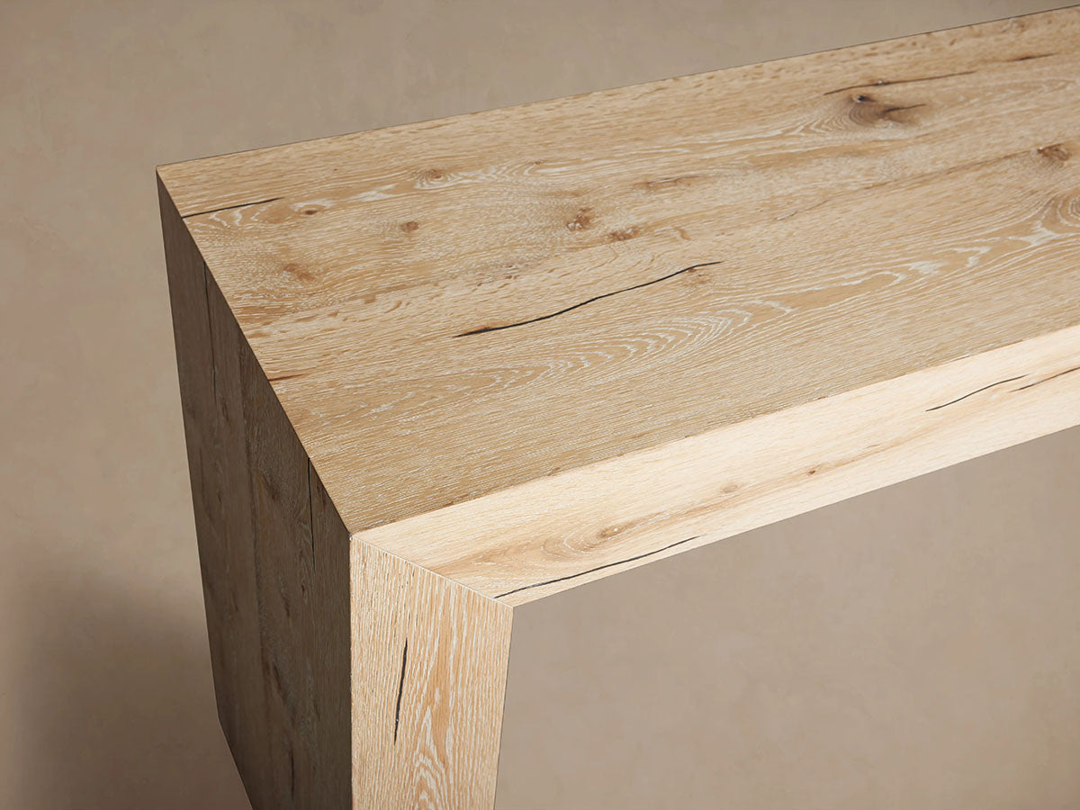 Sullivan Oak Wood Rural Entrance Console Table Rural Style Hallway Entryway Table