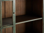 Merritt Wood Living Tall Display Cabinet Vintage Bookcase Solid Pine Entryways Sideboard Storage Cabinet
