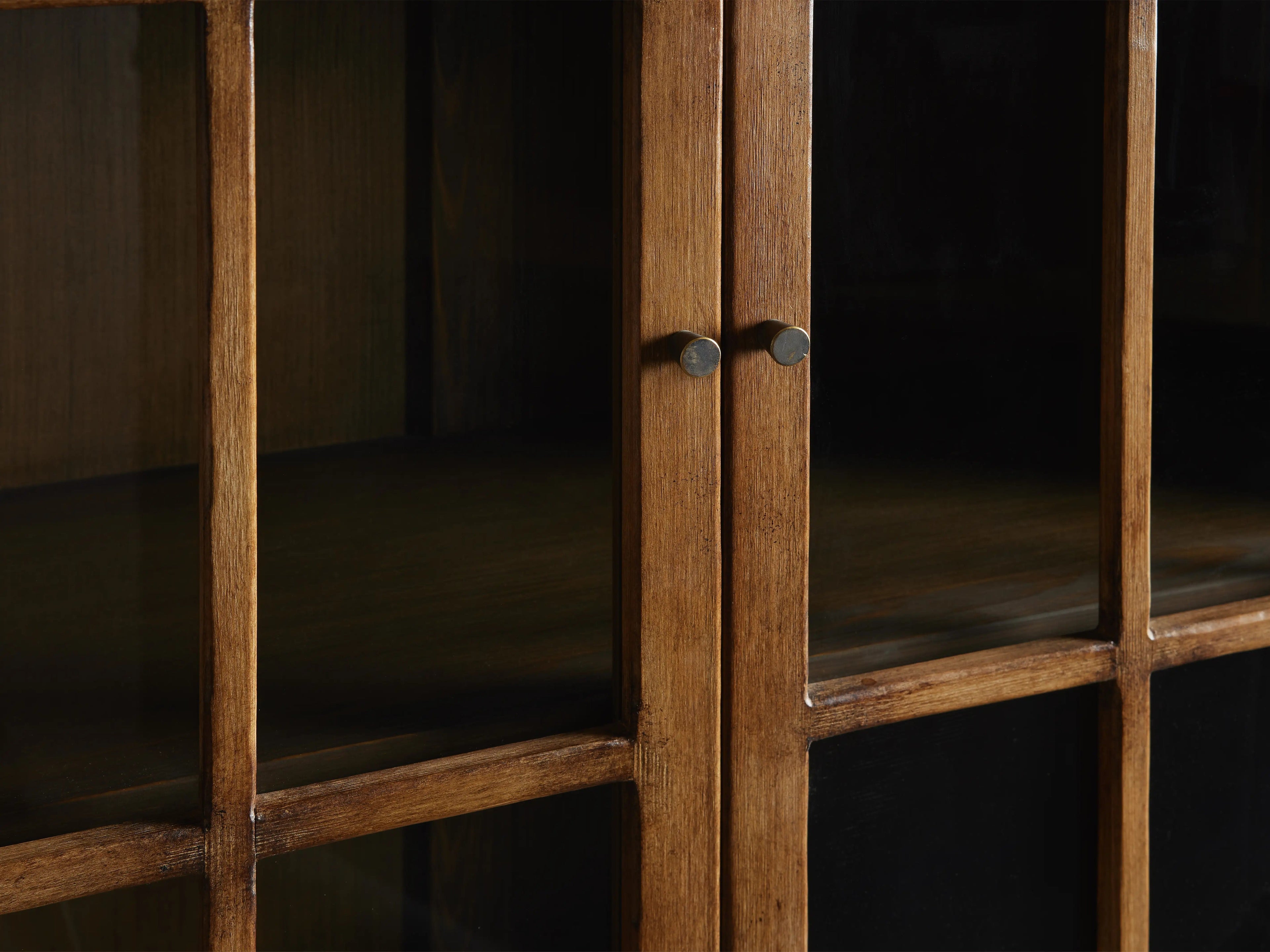 Merritt Solid Pine Tall Display Cabinet with Living Rooms Dining Areas Entryways