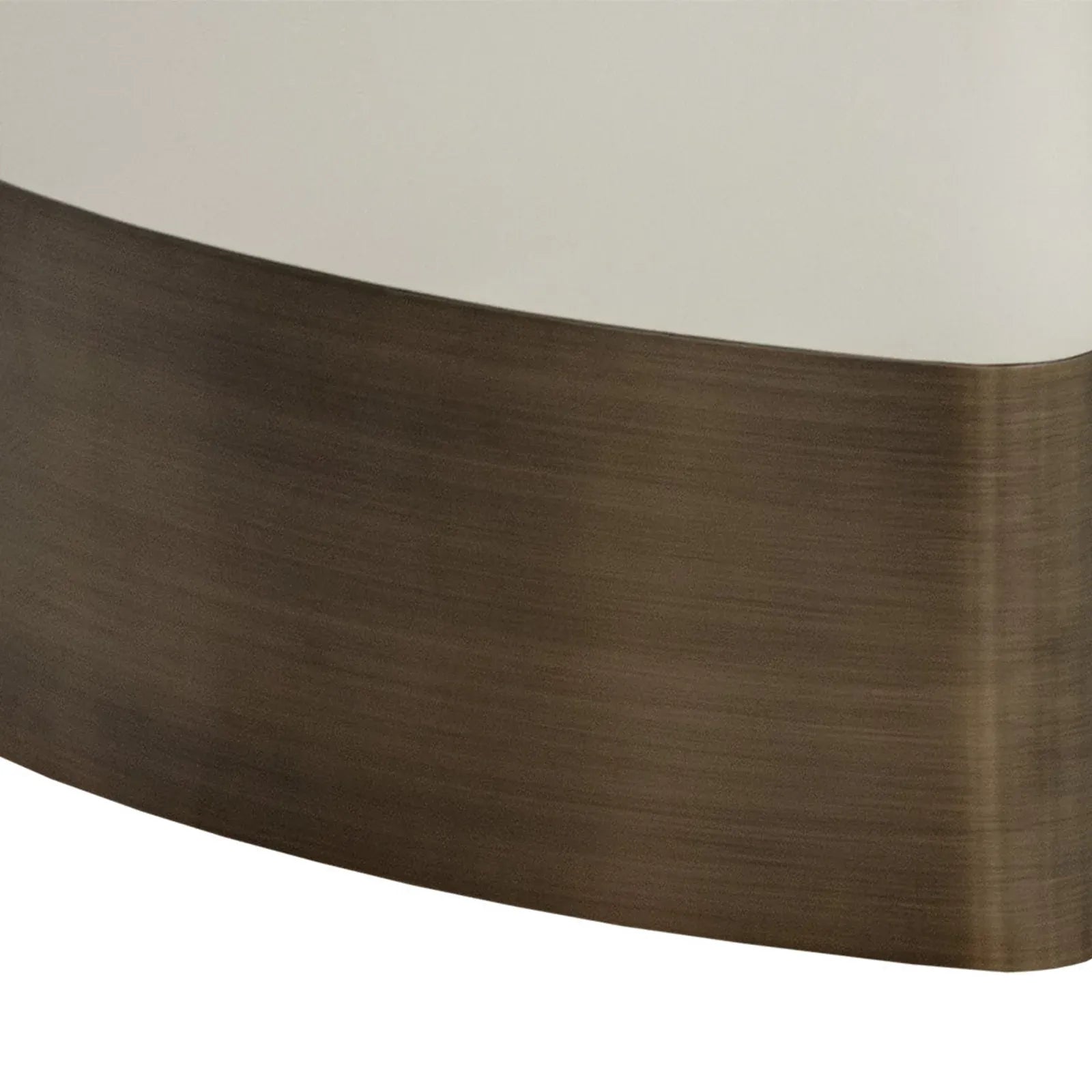 Carolin Pebbled Cream Faux Leather Top Dining Table with Wood Base