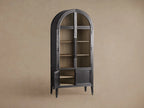 Hattie Solid Oak Glass Display Cabinet