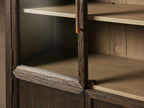 Hattie Solid Oak Glass Display Cabinet